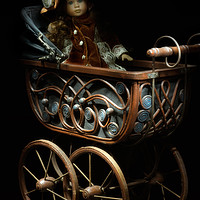 Buy canvas prints of Victorian Doll's Pram by Ann Garrett