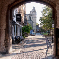 Buy canvas prints of Rochester Cathedral by Ann Garrett