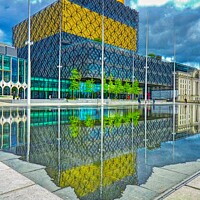 Buy canvas prints of Library Reflections by David Atkinson