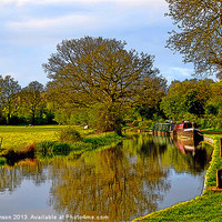 Buy canvas prints of CANAL REFLECTIONS by David Atkinson