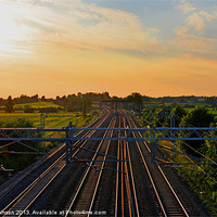 Buy canvas prints of TRACK TO THE SUNSET by David Atkinson