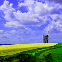 Buy canvas prints of CHESTERTON WINDMILL by David Atkinson