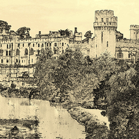 Buy canvas prints of WARWICK CASTLE by David Atkinson