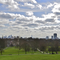 Buy canvas prints of London from Primrose Hill by David Atkinson