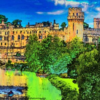 Buy canvas prints of Warwick Castle by David Atkinson
