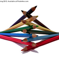 Buy canvas prints of Coloured pencils by Mark Bunning