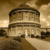 Buy canvas prints of Ickworth House in sepia by Mark Bunning