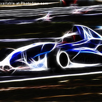 Buy canvas prints of Electric car racing by Mark Bunning
