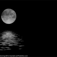 Buy canvas prints of Moonlit reflections by Mark Bunning