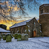 Buy canvas prints of St Marys in the snow by Mark Bunning