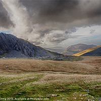 Buy canvas prints of Storm brewing accross Snowdonia by Mark Bunning