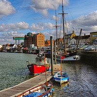 Buy canvas prints of Wells next sea harbour portrait by Mark Bunning