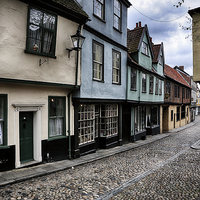 Buy canvas prints of Elm Hill Norwich by Mark Bunning