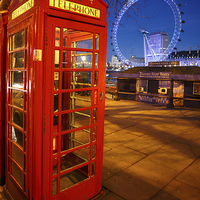 Buy canvas prints of The London telephone box by Mark Bunning