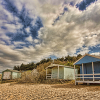 Buy canvas prints of Beach Huts at Hunstanton by Mark Bunning