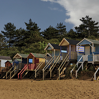 Buy canvas prints of Beach Huts at Wells by Mark Bunning