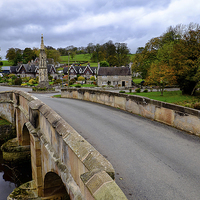 Buy canvas prints of Ilam Village by Mark Bunning