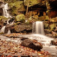 Buy canvas prints of Lumsdale Falls 2 by Mark Bunning