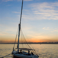 Buy canvas prints of Navigating on Nile's sunset by Vinicios de Moura