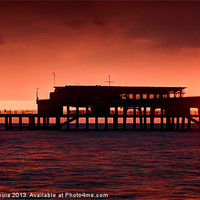 Buy canvas prints of Pier Sunrise by Vinicios de Moura