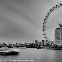 Buy canvas prints of London Eye View by Vinicios de Moura