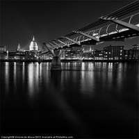 Buy canvas prints of Millennium Bridge by Vinicios de Moura