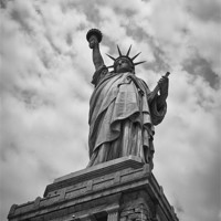 Buy canvas prints of Statue of Liberty by Sam Burton
