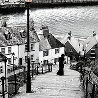 Buy canvas prints of Counting The 199 Steps, Whitby by Paul M Baxter