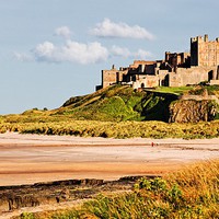 Buy canvas prints of Bamburgh Castle, Northumberland by Paul M Baxter