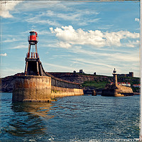 Buy canvas prints of Whitby Harbour Approach by Paul M Baxter