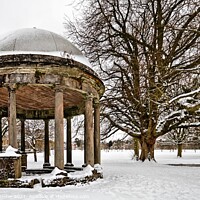 Buy canvas prints of Tewit Well in the Snow by Paul M Baxter
