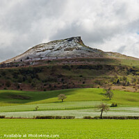 Buy canvas prints of Roseberry Topping Dusted in Snow by Paul M Baxter