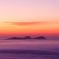 Buy canvas prints of Outer Blaskets after Sunset by Hauke Steinberg