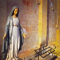 Buy canvas prints of Virgin Mary by Jon Short