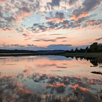 Buy canvas prints of Sunset reflections by Jon Short