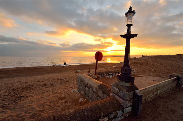 Sunset at Exmouth Picture Board by Jon Short