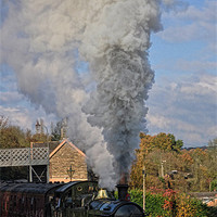 Buy canvas prints of Power of steam by Rick Lindley