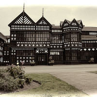 Buy canvas prints of Bramhall hall by Rick Lindley