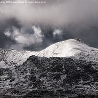Buy canvas prints of Storm over the moutains by Rick Lindley