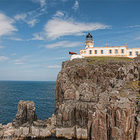 Buy canvas prints of Neist point lighthouse by Rick Lindley