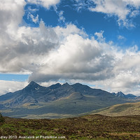 Buy canvas prints of The Mountains skye by Rick Lindley