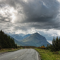 Buy canvas prints of The cullin hills by Rick Lindley