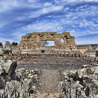 Buy canvas prints of Wroxeter roman city by Rick Lindley