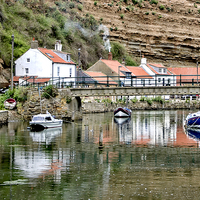 Buy canvas prints of  Staithes by Rick Lindley