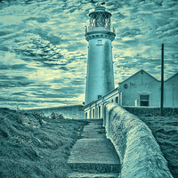 Buy canvas prints of South Stack Lighthouse by Rick Lindley