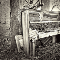 Buy canvas prints of  The Old Piano by Rick Lindley