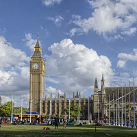 Buy canvas prints of The Palace of Westminster by Rick Lindley