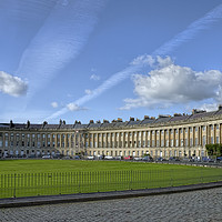 Buy canvas prints of The Royal Crescent Bath by Rick Lindley