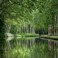 Buy canvas prints of Canal du Midi by Keith Barker
