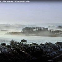 Buy canvas prints of A Touch of Mist in Aberdeenshire by LIZ Alderdice